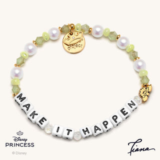 MAke It Happen
Little Words Project Bracelet - Disney Princess: Tiana
Bracelet with 'MAKE IT HAPPEN' message and Disney Princess logo
