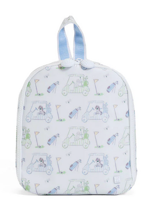 TRVL Designs Bring It! Lunch Bag - Putt Putt
Children's backpack with car and dog pattern on a white background