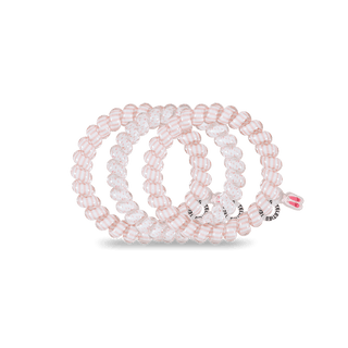 Teleties Ballet Hair Ties - Large
Pearl necklace on a black stand with a clear background