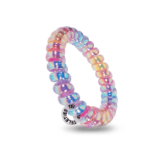 Teleties  Eat Glitter for Breakfast Hair Ties - Large
Colorful beaded ring with a brand logo on a transparent background