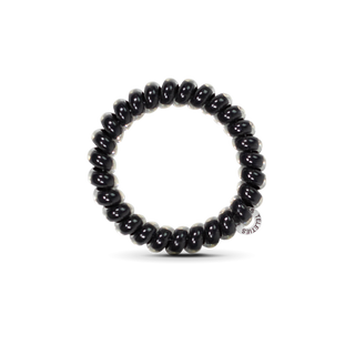 Teleties Jet Black Hair Ties - Large
Black beaded bracelet on a white background