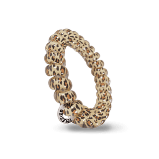 Teleties Leopard Hair Ties - Large
Leopard print dog toy on a black stand with a transparent background