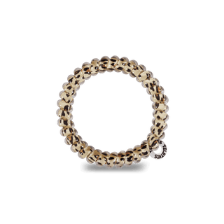 Teleties Leopard Hair Ties - Small
Gold beaded bracelet on a clear background