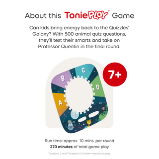Tonieplay The Quizzles: All About Animals Game 
Tonies, Tonieplay The Quizzles: All About Animals Game - Basically Bows & Bowties