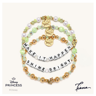 Little Words Project Bracelet - Disney Princess: Tiana
Set of beaded bracelets with motivational phrases and Disney Princess branding.