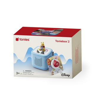 Disney Winnie the Pooh Toniebox 2 Full Play Set - Sky Blue
Toniebox 2 packaging with Disney branding on a white background