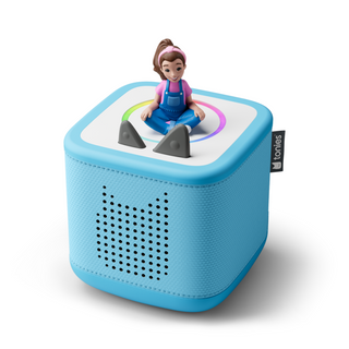Ms. Rachel Toniebox 2 Starter Set - Sky Blue
Blue toy speaker with a character on top on a white background