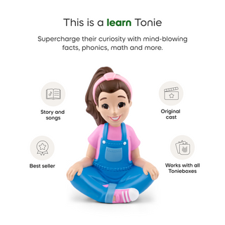 Ms. Rachel Toniebox 2 Starter Set - Sky Blue
Toy figure with educational features on a white background