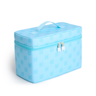Toniebox Play Carrying Case - Blue
Blue rectangular storage box with a handle on a white background