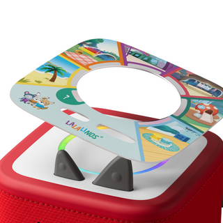 Tonieplay Lalalinos: Find the Photo Game
 Children's toy with colorful seat and red base, featuring the brand 'Lalaloopsy'.