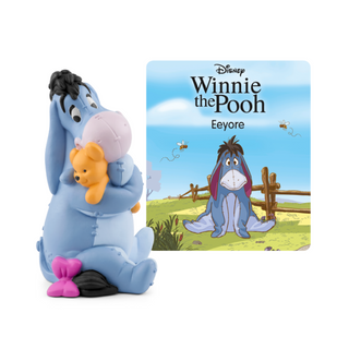 Tonies Character - Disney Winnie the Pooh: Eeyore
Plush toy of Eeyore from Winnie the Pooh with a matching book cover on a white background