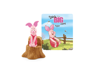 Tonies Character - Disney Winnie the Pooh: Piglet
Toy figure of Piglet from Winnie the Pooh on a log with a book titled 'Piglet's Big Movie' in the background.