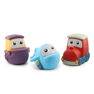 Tonies Character - My First Tonies: Transportation Set
Three colorful toy vehicles on a white background