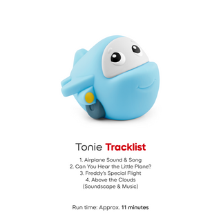 Tonies Character - My First Tonies: Transportation Set
Blue toy with a tracklist on a white background