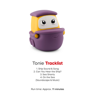 Tonies Character - My First Tonies: Transportation Set
Toy with a tracklist on a white background