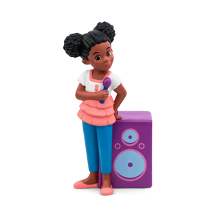 Tonies Character: Gracie's Corner
Toy figure of a girl with a microphone and purple speaker on a white background