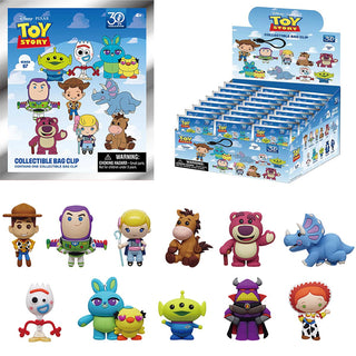 Toy Story collectible bag clip keychain featuring popular character design by Thin Air Brands on a durable metal keyring.
