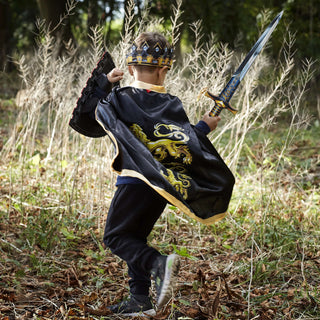 Liontouch Sword - Triple Lion King
Child in warrior costume holding a sword in a forest setting