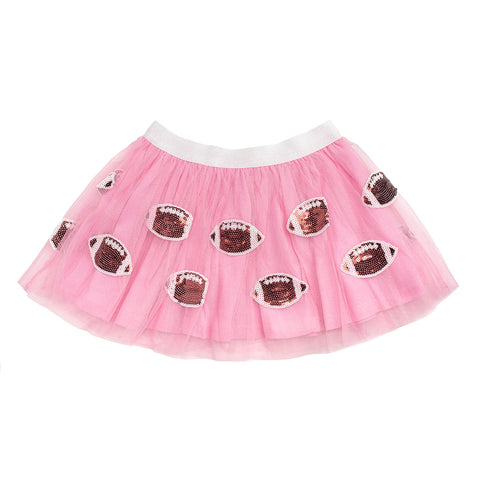 Sweet Wink Football Sequin Pink Tutu, Sweet Wink, cf-size-1-2y-med, cf-size-2-4y-large, cf-size-6-8y-xxl, cf-type-skirts, cf-vendor-sweet-wink, Football, Football Sequin Pink Tutu, Football T