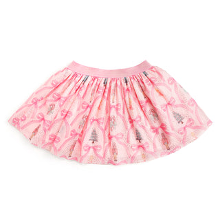 Sweet Wink Nutcracker Trellis Christmas Tutu Skirt, festive ballet-style tutu with holiday-themed design, perfect for Christmas costumes.