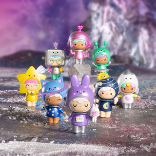 Tomy Momiji Out of This World stuffed animal doll from the blind box, featuring a colorful, plush space-themed character.