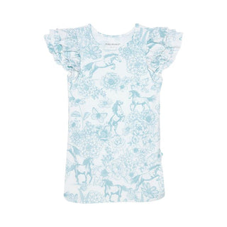 Posh Peanut Charlotte Anne French Terry Ruffled Dress