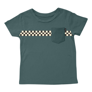 Tiny Whales, Tiny Whales Vibe Check Pocket Short Sleeve Tee - Jade - Basically Bows & Bowties