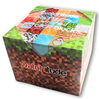 Watchitude Click Blocks magnetic building set with 100 colorful toy pieces for creative construction and play.