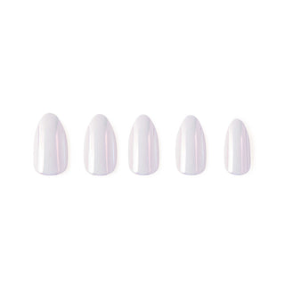 Glamnetic Press-On Nails Short Almond - Moonlight
Set of five white nail polish strips on a white background