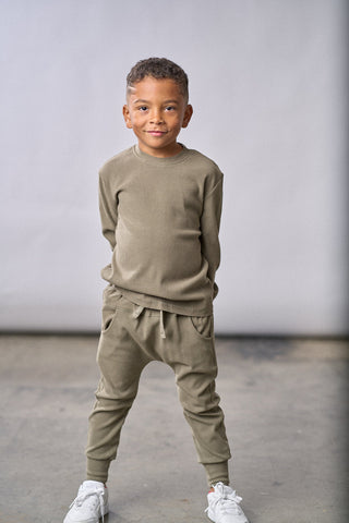 Little Bipsy Long Sleeve Ribbed Tee - Green