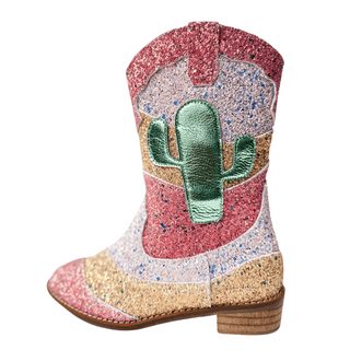 Wild & Rae Cactus Cooler cowgirl boots featuring cactus print design and western style, leather construction with pointed toes.