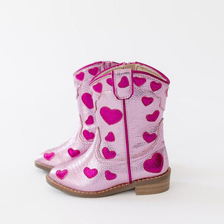 Wild & Rae Lovestruck cowgirl boots featuring intricate embroidery and classic Western style on brown leather.