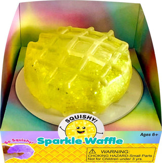 Yellow Zorbitz Squishy Sparkle Waffle