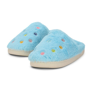 Iscream You Make Me Smile Slippers, Iscream, cf-size-medium-shoes-size-4-6, cf-size-small-shoe-size-1-3, cf-type-slipper, cf-vendor-iscream, Furry Slipper, Gifts for Tween, girl gift, Girl gi