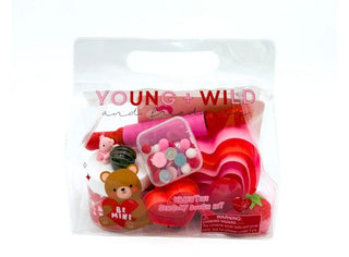 Young Wild and Friedman Valentine's Day sensory dough bag, colorful slime texture perfect for sensory play and holiday fun.