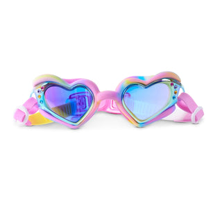 Sugar Loop Bling2o Swirl Me Up Heart Flexible Frame Swim Goggles
Colorful heart-shaped goggles on a white background