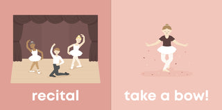 Left Hand Book House Ballet Baby board book for children, featuring colorful ballet-themed illustrations on the cover.