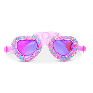 Bling2o Sprinkle Heart Swim Goggles
Pink heart-shaped swim goggles with colorful frame on a white background