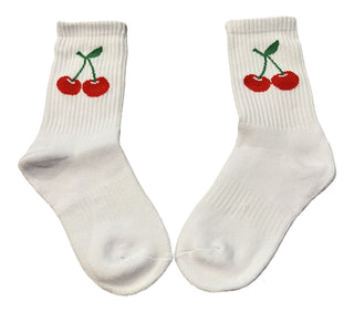 Lil Darlings Embroidered Cherry Socks