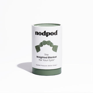 Noppod Weighted Sleep Eye Mask - Sage
Nodpod weighted blanket packaging on a white background