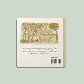 Winnie-The-Pooh: Finding Feelings
Book cover with illustration of a forest scene and text on a light green background