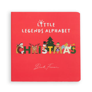 Christmas Little Legends Alphabet Board Book
Red book cover with Christmas-themed letters and characters on a white background