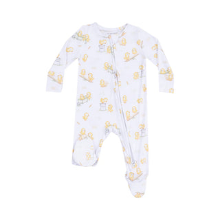 Angel Dear, Angel Dear 2 Way Zipper Footie - Baby Chicks - Basically Bows & Bowties