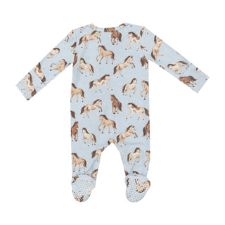Angel Dear 2 Way Zipper Footie - Horses