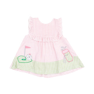 Angel Dear Applique Ruffle Top and Bloomer Set - Golf