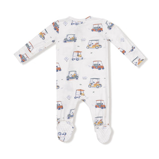 Angel Dear, Angel Dear Footie with Zipper - Zooming Golf Carts - Basically Bows & Bowties