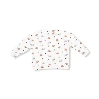 Angel Dear, Angel Dear French Drop Sleeve Long Sleeve Shirt & Jogger Set - Football and Stars - Basically Bows & Bowties