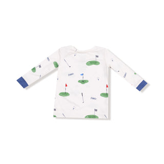 Angel Dear Long Sleeve Loungewear Set - All Fore Golf
Long-sleeve shirt with golf course pattern on a white background