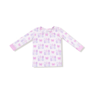 Angel Dear Long Sleeve Loungewear Set - Big Sis
Children's long-sleeve shirt with butterfly pattern on a white background