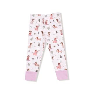 Angel Dear Long Sleeve Loungewear Set - Cowgirl Dogs
Children's leggings with dog pattern on a white background